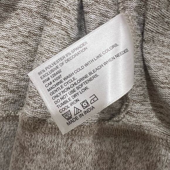 Greg Norman Men's Quarter Zip Long Sleeve Pullover‎ Sweatshirt Tan Size Medium - Picture 3 of 5